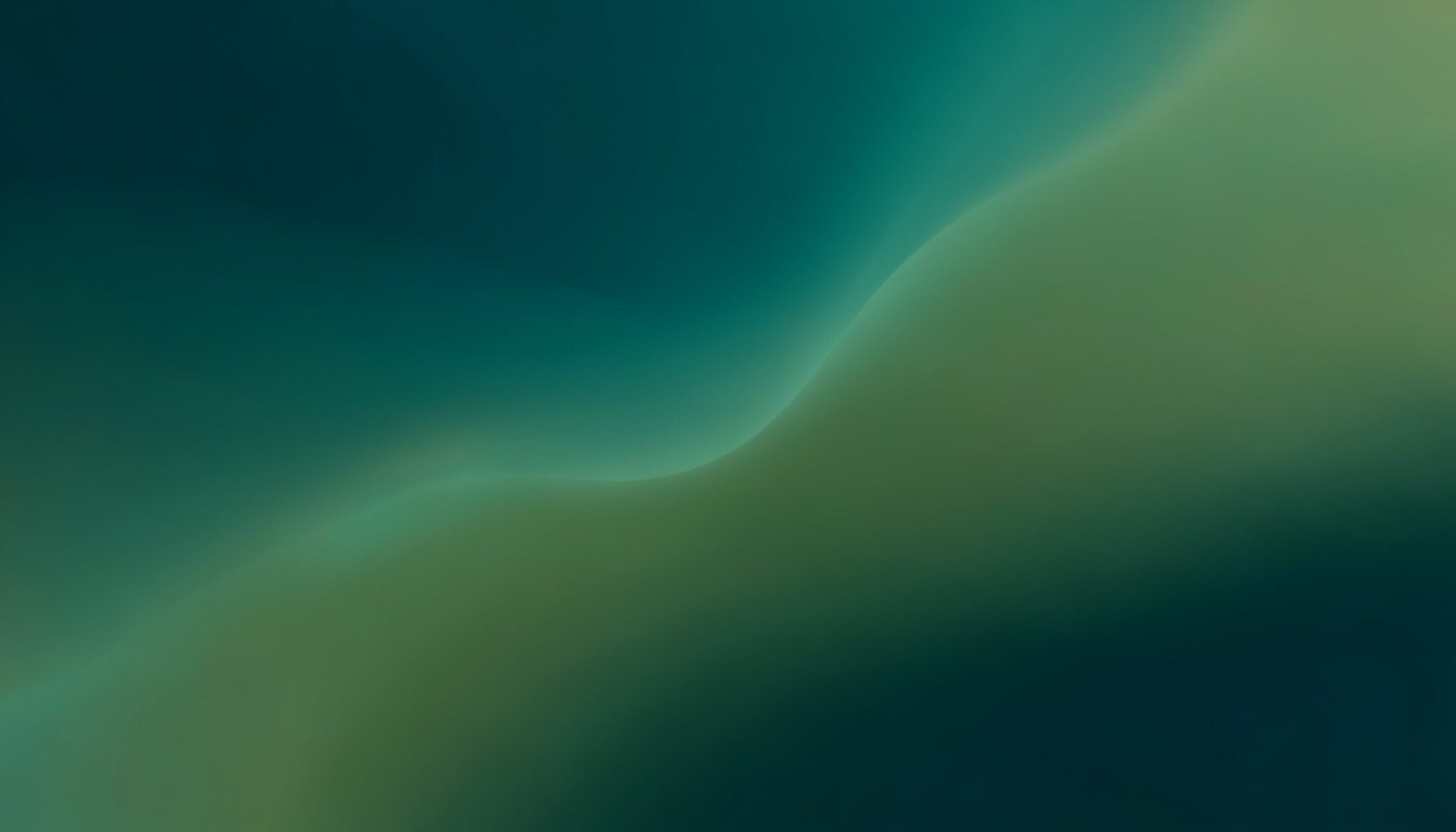 Abstract gradient composition in deep teal and muted olive tones, with soft luminous highlights suggesting digital connectivity and data flow.