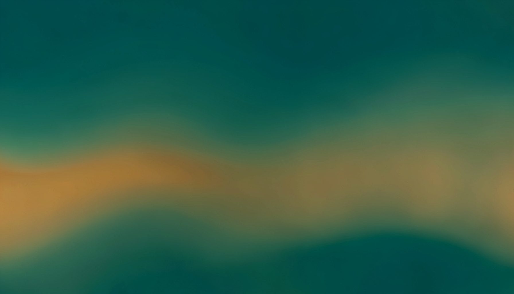 Abstract gradient composition in deep teal and warm amber tones, blending softly across a wide horizontal canvas with no figures or objects