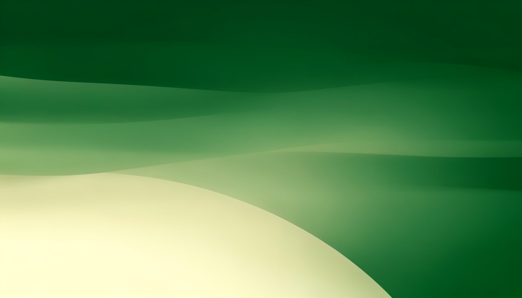 Abstract gradient composition in deep forest green and warm cream tones, with soft horizontal bands suggesting data layers and statistical flow.