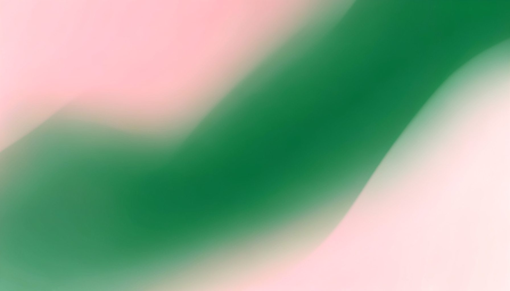 Soft rose and green abstract gradient suggesting balance and inclusion, encouraging mood